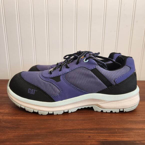 Caterpillar Women's Size 10 Quake Blue Work & Safety Shoes‎ Pre owned Good - Picture 2 of 12